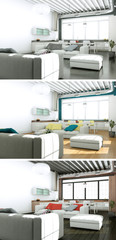 modernes Loft Interieur Design