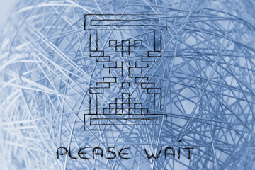 old school design of pixelated cursor