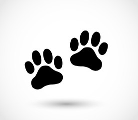 Fototapeta na wymiar Animal footprint - dog vector
