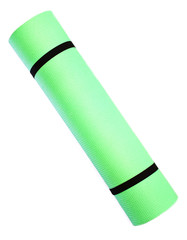 Lightweight foam Yoga Mat roll isolated on white