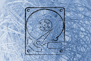 storage options and computer equipment: hard drives