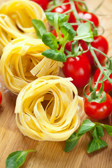 frische hausgemachte  tagliatelle 