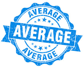 average blue vintage isolated seal