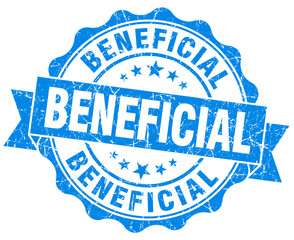 Fototapeta premium beneficial blue vintage isolated seal