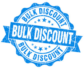 bulk discount blue vintage isolated seal