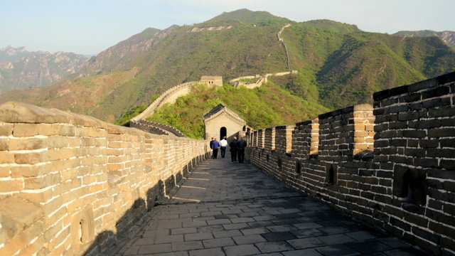 The Great Wall of China section of disrepair fortification  Beijing 