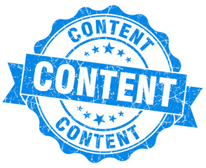 content blue vintage isolated seal