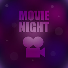 movie night background