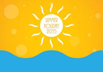 Summer holiday background, Vector illustration, eps10