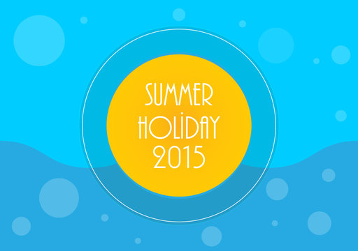 Summer holiday background, Vector illustration, eps10