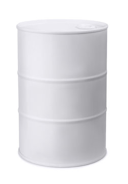 White metal barrel