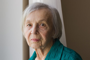 portrait of grandmother - obrazy, fototapety, plakaty