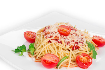 Pasta with tomato sauce