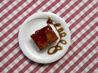 Turkish Traditional Trilece Dairy Dessert Cake