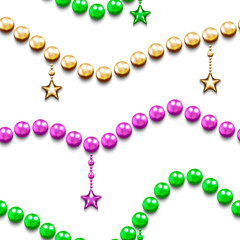 Mardi gras seamless pattern