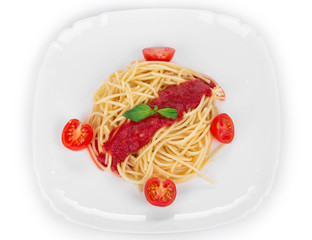 Pasta with tomato sauce