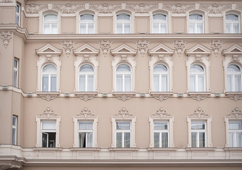 Fototapeta na wymiar Textures Buildings beautiful windows