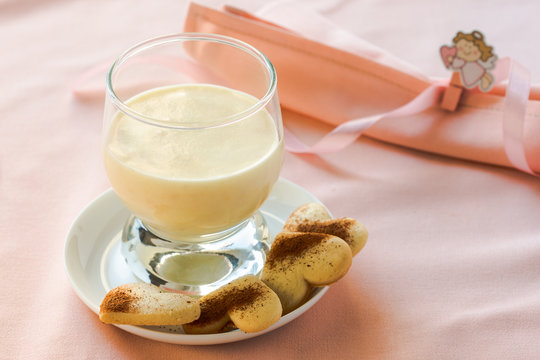 Zabaione, Italian dessert made of egg yolks, sugar, and Marsala