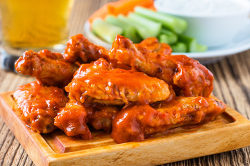 Buffalo chicken wing with cayenne pepper  sauce - 76935847
