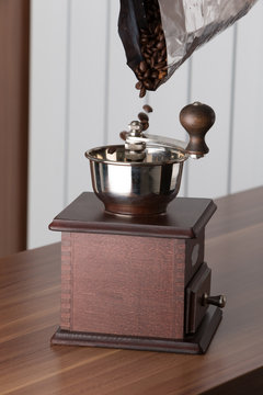 old - fashioned coffee grinder