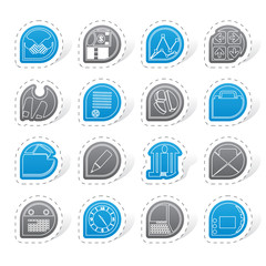 Business and office icons - vector icon set