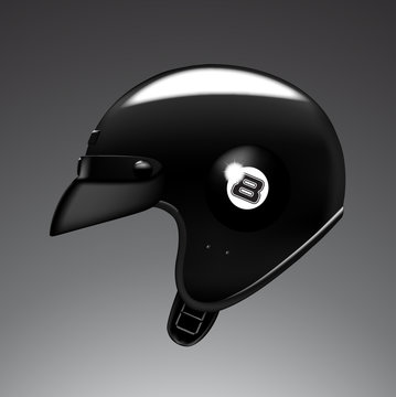 Black helmet