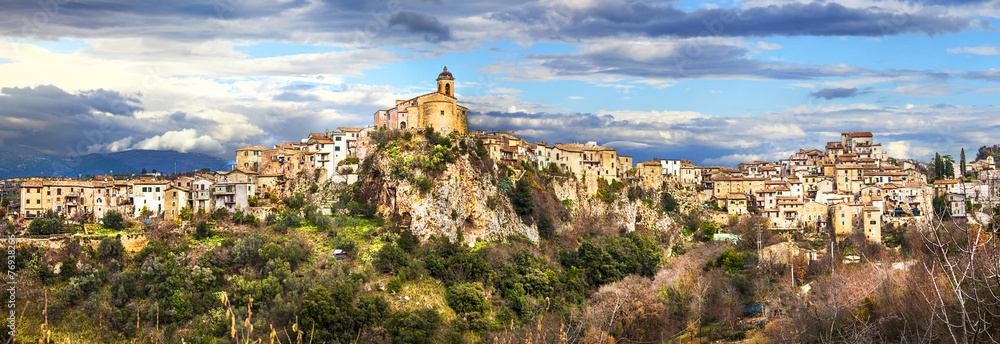 Sticker Toffia -hill top village (beautiful villages of Italy series)