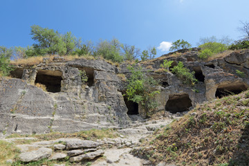 Chufut-Kale cave city-fortress, Bakhchysarai, republic Crimea