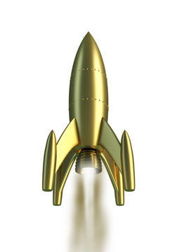 Startup Rocket Gold
