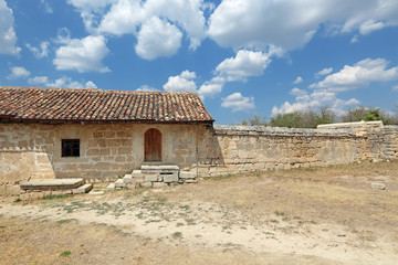 Fototapeta na wymiar Karaite kenesa, Chufut-Kale city-fortress, Bakhchysarai, Crimea