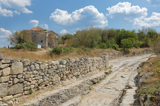 Chufut-Kale cave city-fortress, Bakhchysarai, republic Crimea