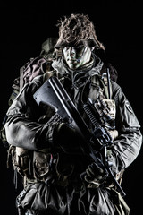 Naklejka premium Jagdkommando soldier Austrian special forces