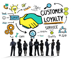 Customer Loyalty Service Support Care Trust Business Concept