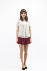 Fototapeta premium 茶髪の女性