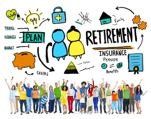 Diversity Casual People Retirement Celebration Career Concept