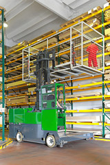 Forklift basket platform