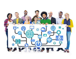 Global Communications Social Networking Community Concept