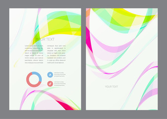 Fototapeta premium Flyer design template
