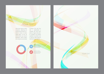 Obraz premium Flyer design template