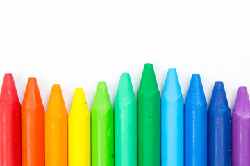 Colorful crayons