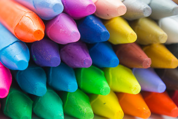 Colorful crayons