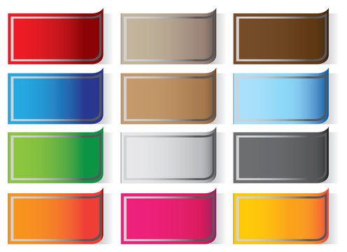 Colorful Peel Off Sticker Labels Collection