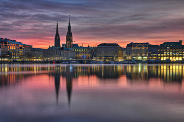 Fototapeta premium Alster in Hamburg