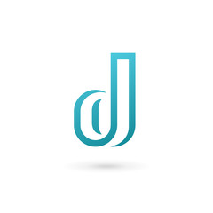 Letter D logo icon design template elements