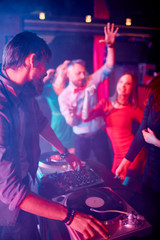 Deejay at disco
