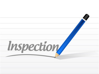 inspection message sign illustration design