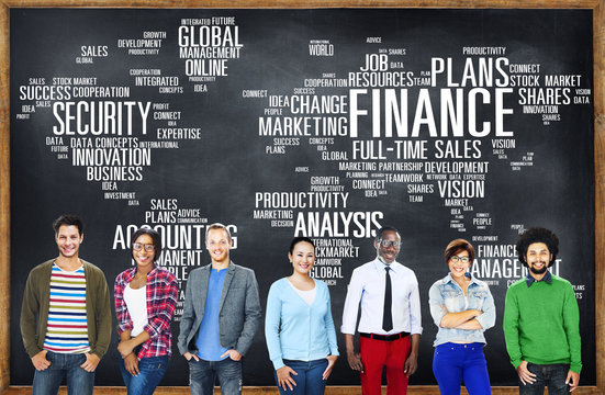 Global Finance Business Financial Marketing Money Concept - Powered by Adobe