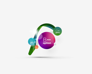 Abstract step infographics business layout