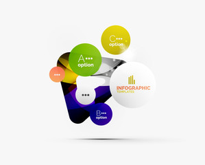 Abstract step infographics business layout