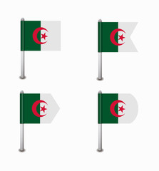 set of four flags Algeria